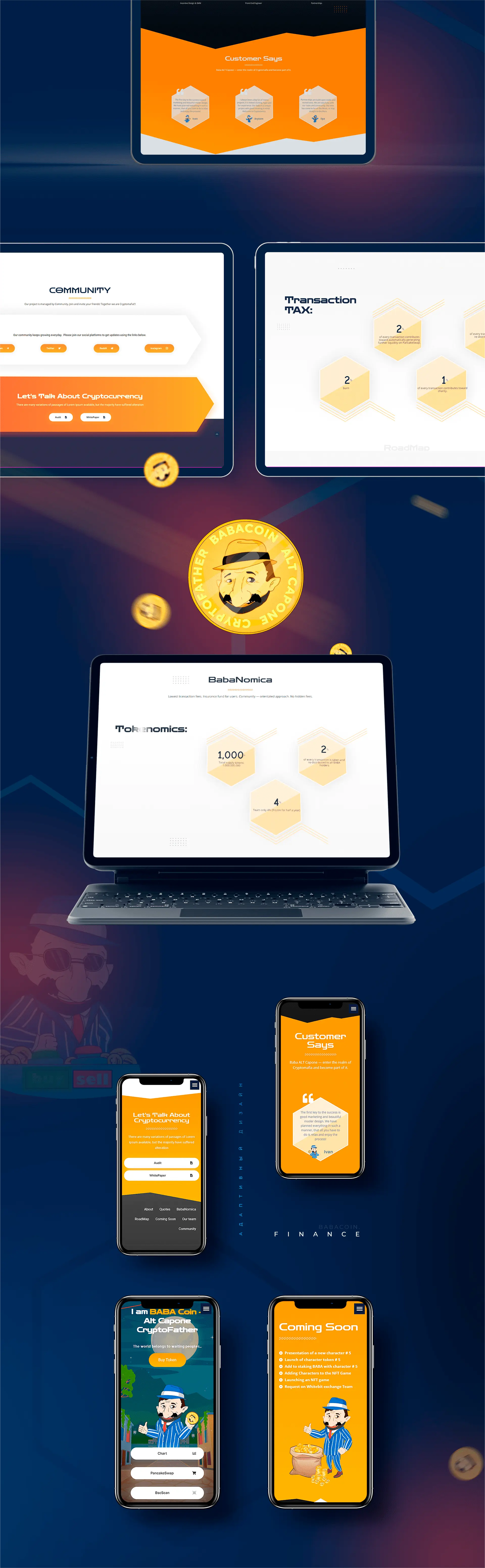 Babacoin - индивидуальный сайт для продаж крипто-монет