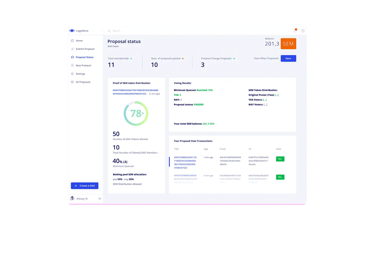 Semada - Система обработки и анализа крипто-валютных операций
