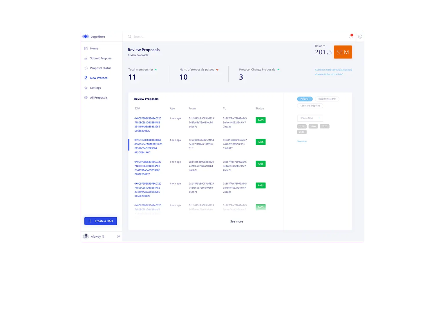 Semada - Система обработки и анализа крипто-валютных операций