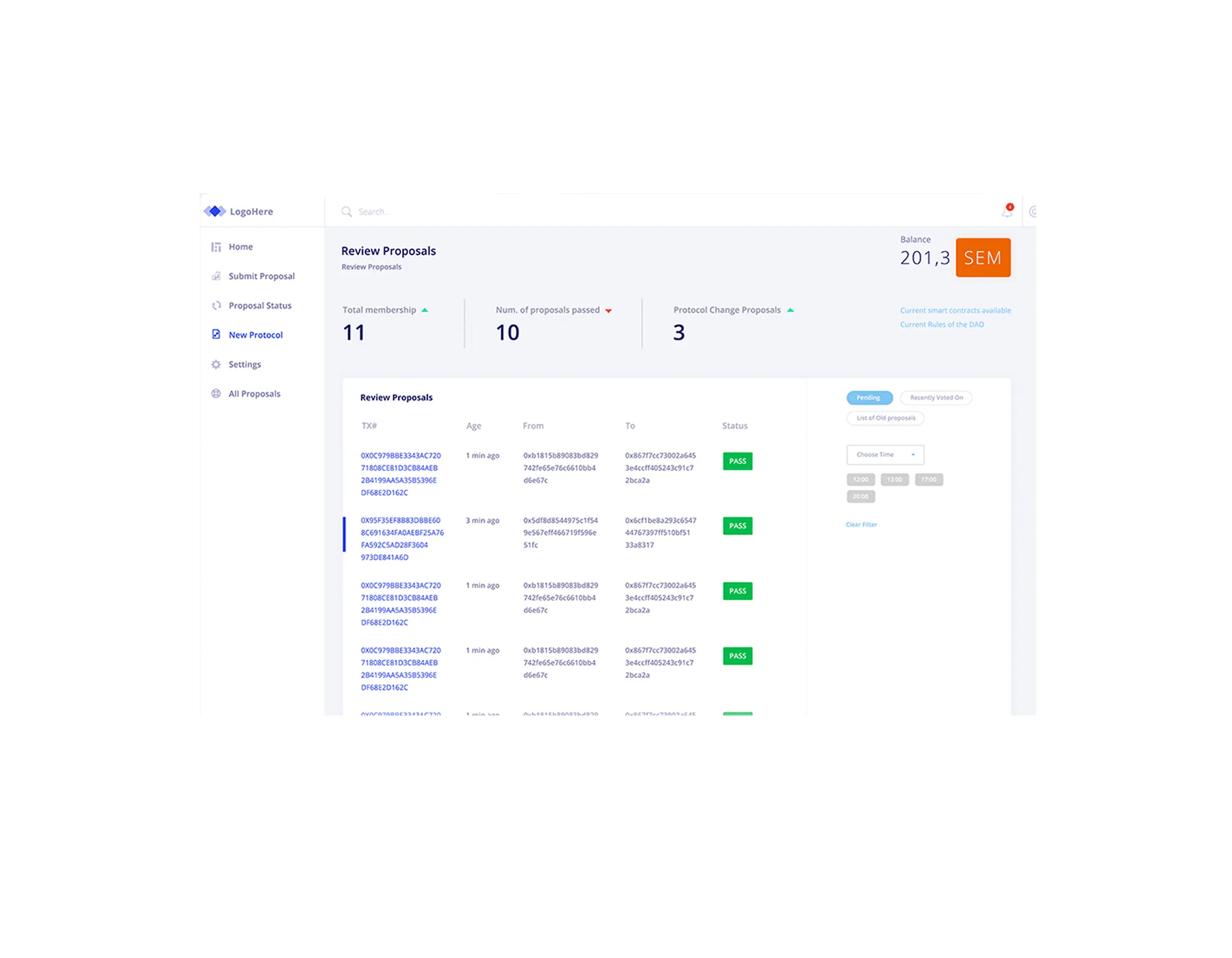 Semada - Система обработки и анализа крипто-валютных операций